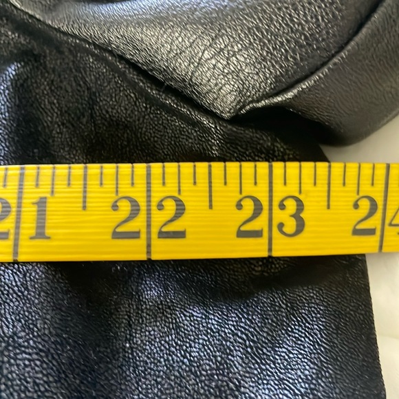 Vintage 90’s Claire France Black Faux Leather Jacket, Size 1X - Picture 12 of 14